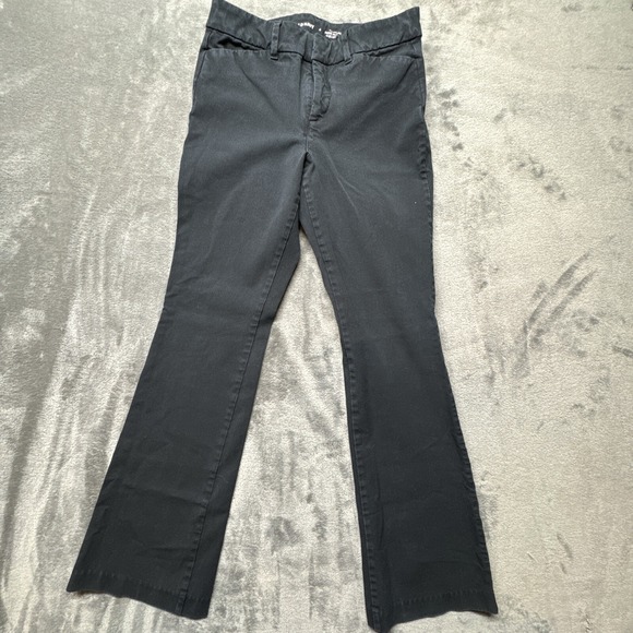 Old Navy Pants - Old Navy Pixie Flare‎ Women's Black Size 4 Pants,  High Rise, Waist 28"
